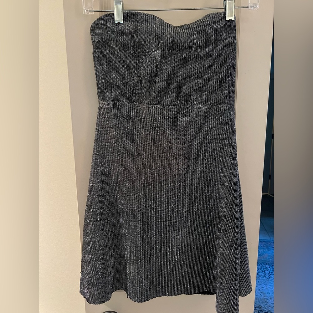 silver dress